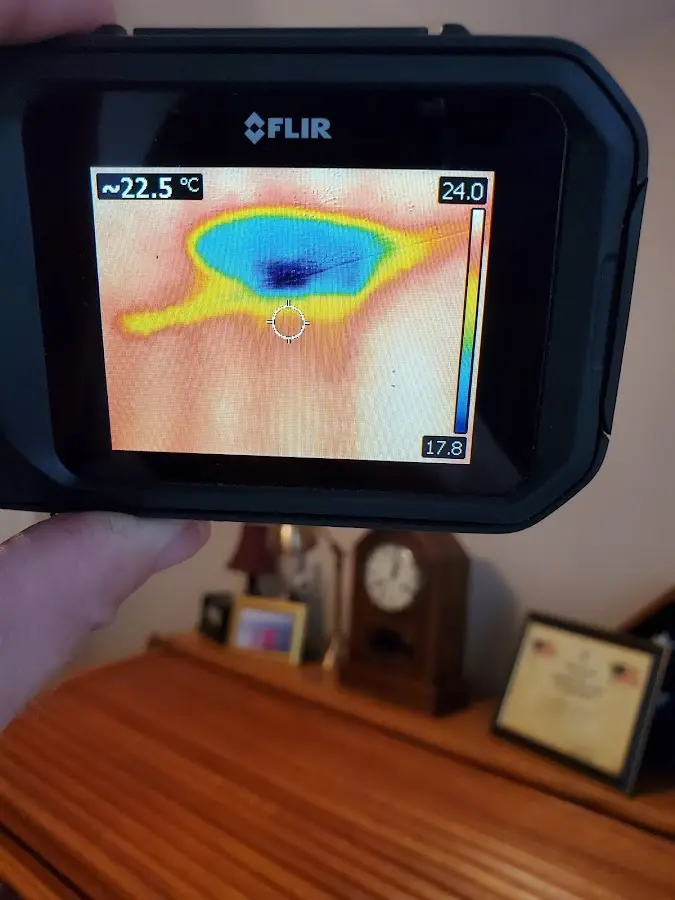 Thermal imaging inspection for water damage in Altus