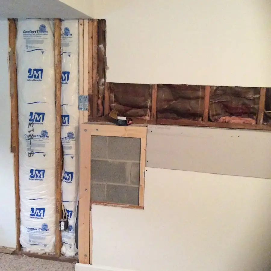 Wall insulation replacement during Contents Cleaning & Restoration in Altus